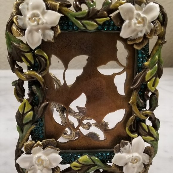 Jay Strongwater Accents Rare Vintage Jay Strongwater Gardenia Flora